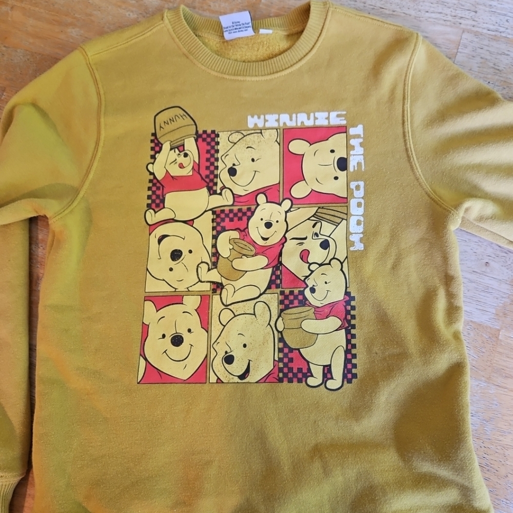 Disney Yellow Bear Graphic Hoodie